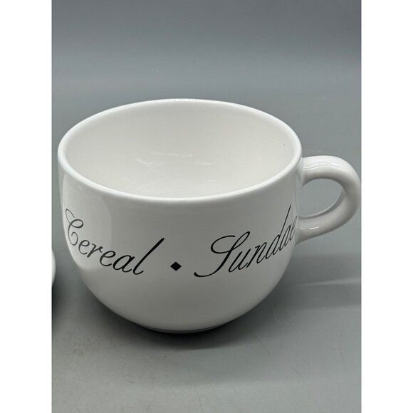 Bencon Hedges Ceramic Cup & Saucer Set With Script made in Chili white READ NEW - Picture 3 of 9